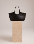 [Dragon Diffusion] Dragon Diffusion Nantucket woven basket bag in black No Size BLACK