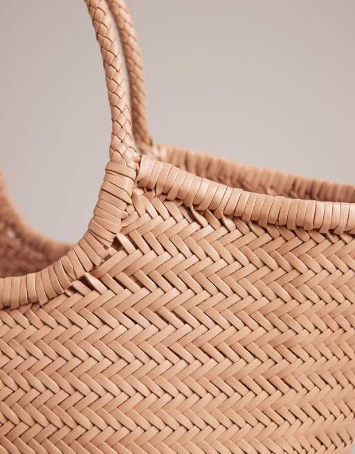 Dragon Diffusion nantucket woven basket bag in sand | ASOS