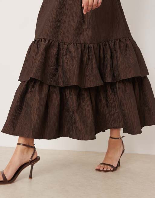 sister jane brown dress Sister Mary By Ivy Jane Sierra Dress in Brown Block X-Small / Brown Block