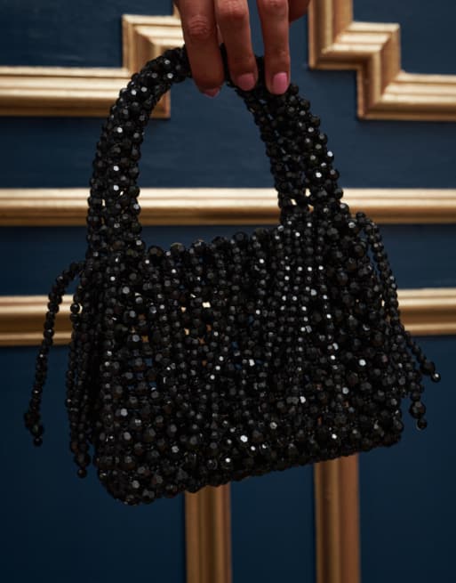 Dream Sister Jane beaded bag in black | ASOS