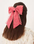 [sister jane] Dream Sister Jane boudoir hair bow in red (part of a set) One Size RED