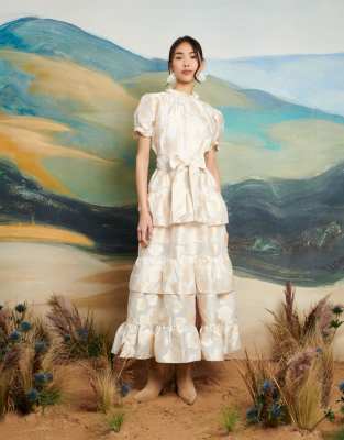 Shop sister jane Dream bow tie front maxi dress gold Online – Trendy & Affordable Fashion