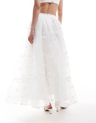 ☆25SS☆Pearl Embellishement Long Skirt/KIMHEKIM☆ Dream Sister Jane Bridal floral pearl embellished maxi skirt