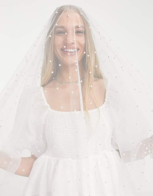 Dream Sister Jane Bridal veil with pearl embellishment, 4 of 4
