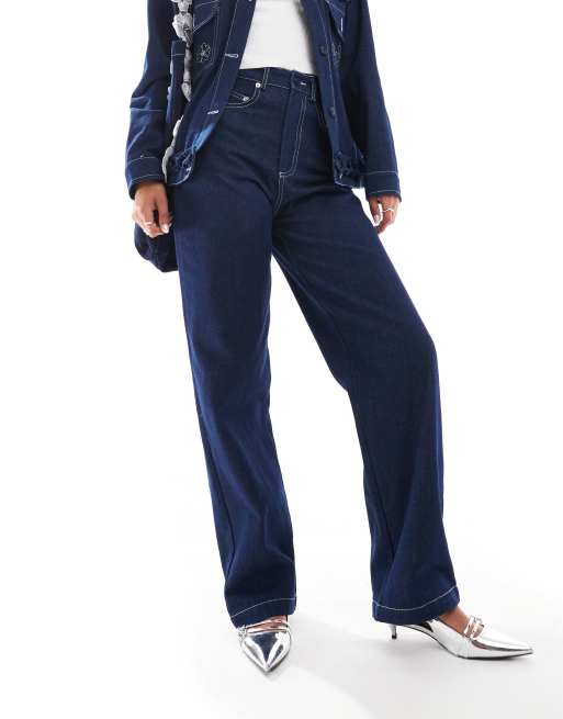 Dream Sister Jane embroidered jeans co ord in denim ASOS