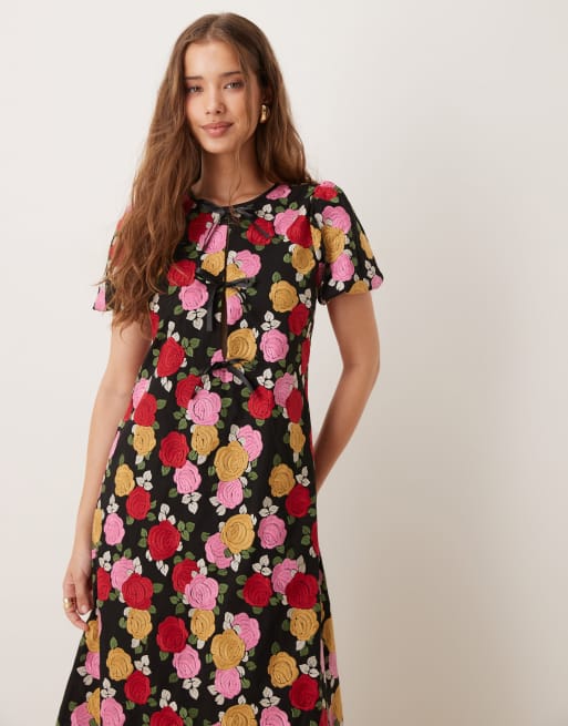 新作 英国発 Sister Jane 限定 DREAM Fate Floral Maxi Dress Sister Jane Dream Willow Floral Maxi Dress in Green | Lyst UK