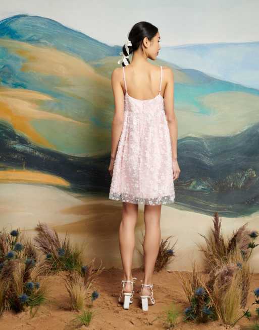 ワンピース DREAM sister jane Mini Dress Sister Jane Dream Allusions Sequin Bow Mini Dress | Urban