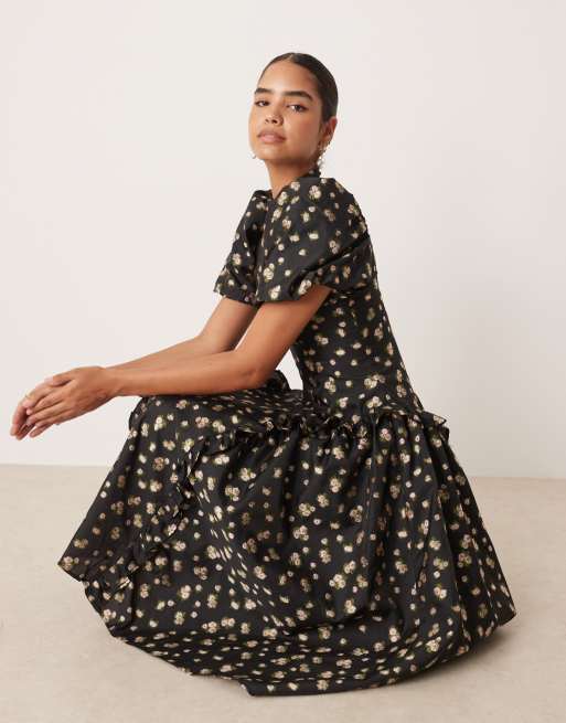 sister jane rose tiered dress 刺繍 sister jane rose tiered dress 刺繍