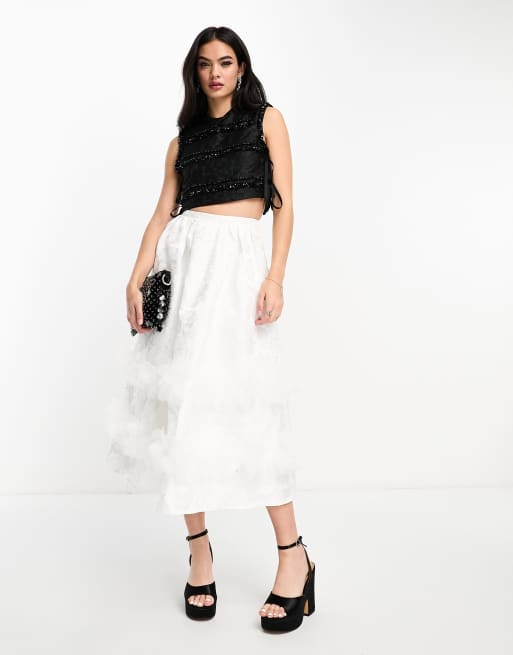 White tulle shop skirt asos