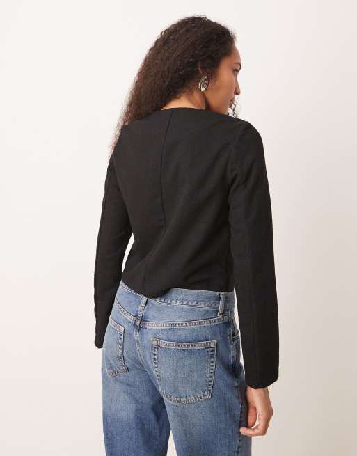 Dream Sister Jane jewel embellished marine top in black | ASOS