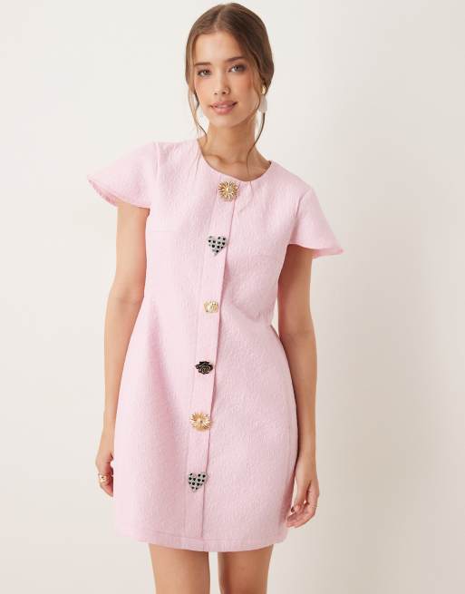 シスター ジェーン(sister jane) DREAM Mini Dress Sister Jane Dream Storybook Jacquard Babydoll Mini Dress