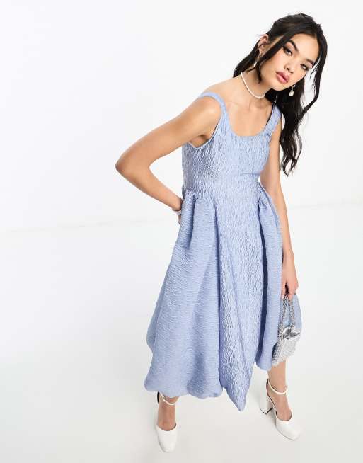 Dream Sister Jane - Midi-jurk met zak in poederblauw