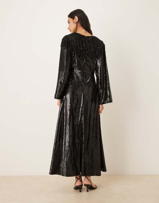 sister jane Black Dress Lサイズ 黒色 総柄 sister jane Black Dress Lサイズ 黒色 総柄 sister jane Black Dress