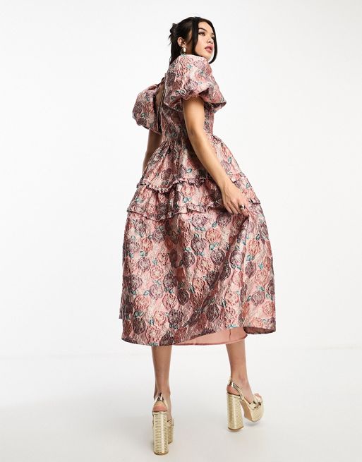 DREAM Allure Jacquard Midi Dress – Sister Jane