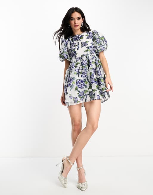 ワンピース sister jane jacquard dress DREAM Sister Jane oversized jacquard midi dress in metallic
