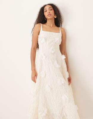 Sister Jane Petunia Bloom Sleeveless Satin Midi Dress