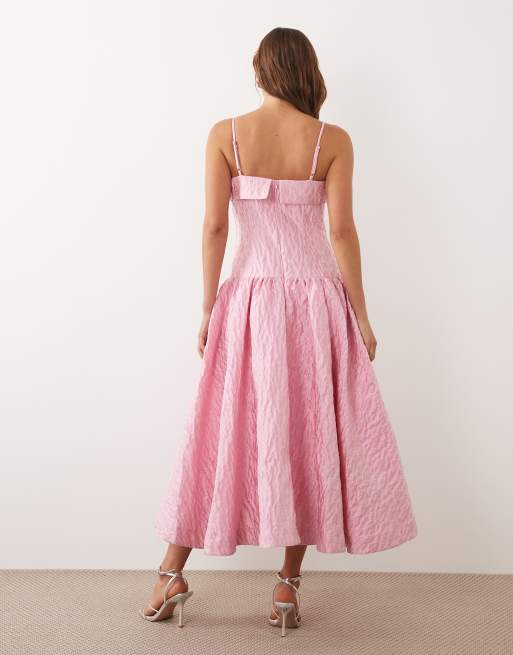 Dream Sister Jane Posy jacquard square neck embellished detail