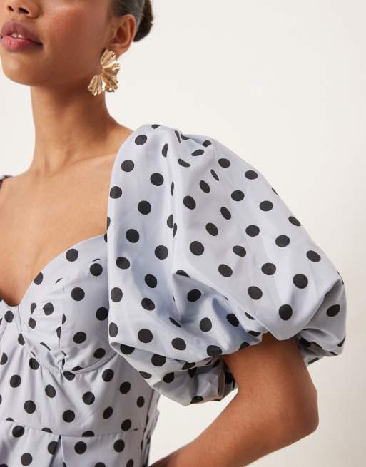 pale blue polka dot dress USMC Set of Dress Blues Gold Buttons main image 1