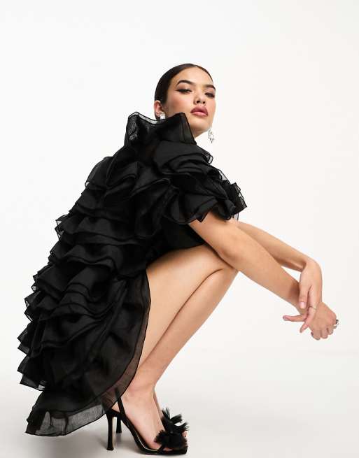 Dream Sister Jane - Robe courte à volants - Noir