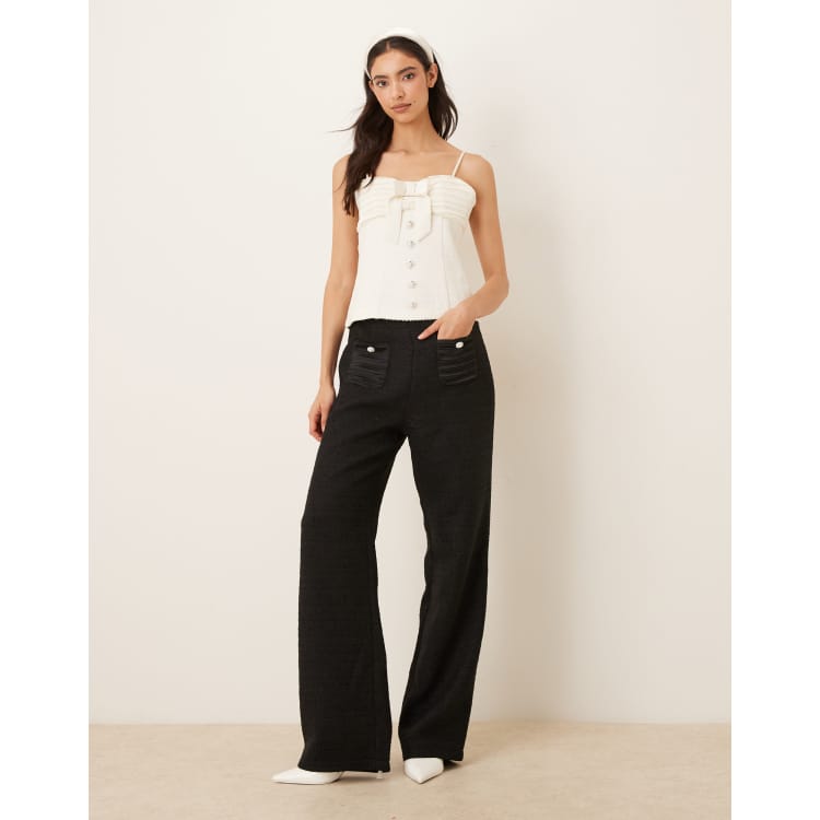 Dream Sister Jane Showgirls tweed top and pants set | ASOS