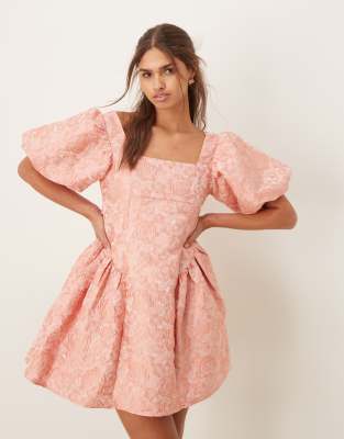 acka jacquard mini dress ワンピース　トップス jacquard mini dress – Acka online store