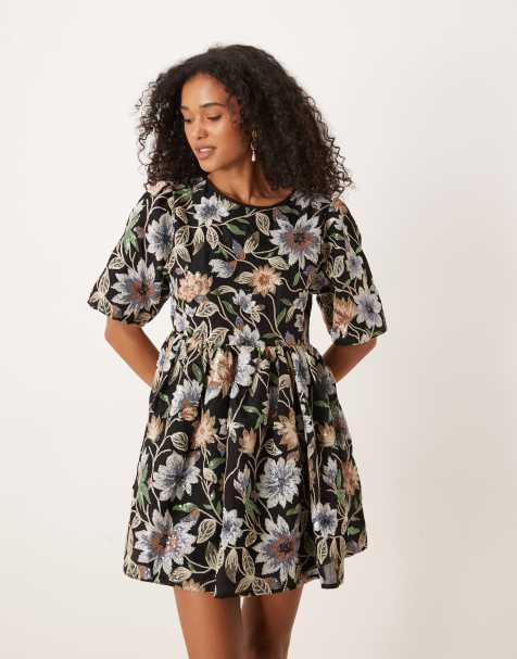 Dream Sister Jane embroidered mini dress in floral
