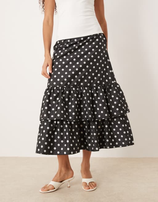 Jupe à Pois Banana Republic PM - Modèle Courte Avec Volants Pour Taille Petite