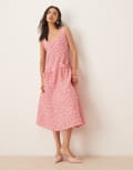 [sister jane] Dream Sister Jane Zinnia jacquard midi dress in pink XS Pink