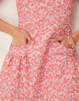Sister Jane Dream  Zinnia Jacquard Midi Dress