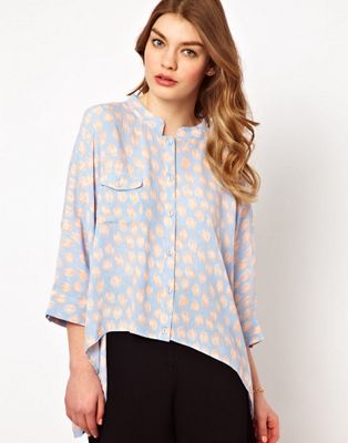 Dress Gallery – Skjorta i oversize-modell-Blå