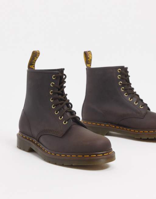 Dr.Martens - 1460 - Bottines à 8 oeillets - Marron, 2 de 4