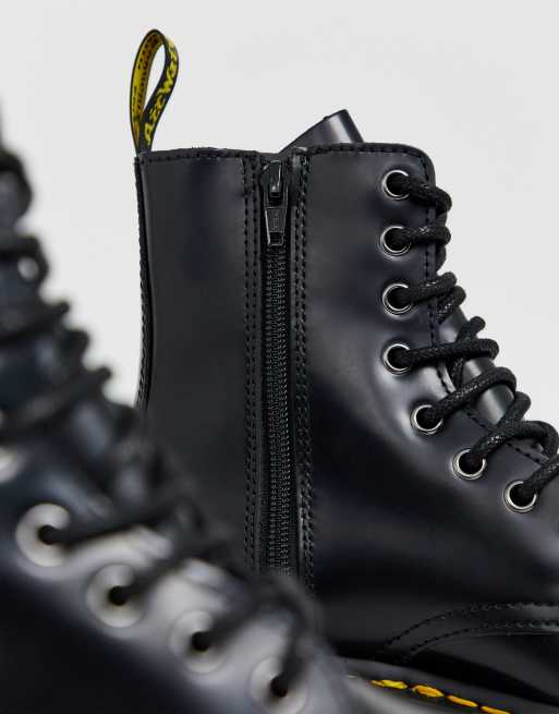 Dr.Martens - Jadon - Laarzen van glad leer met plateauzool en 8 oogjes, 3 van 4