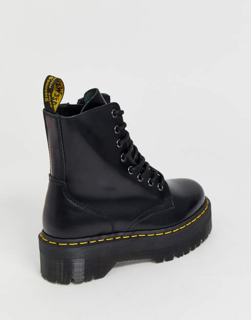Dr.Martens - Jadon - Laarzen van glad leer met plateauzool en 8 oogjes, 4 van 4