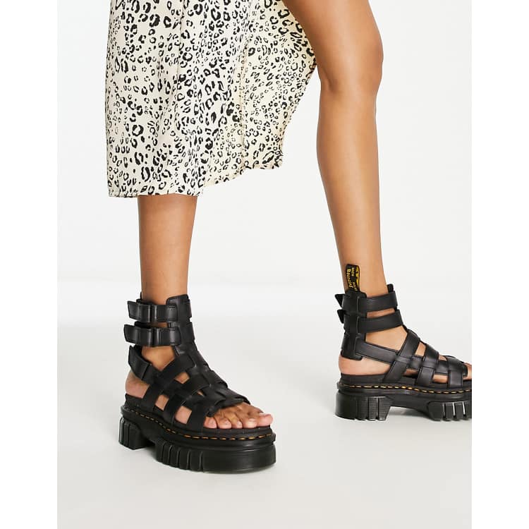 Dr.Martens Ricki gladiator sandals in black | ASOS