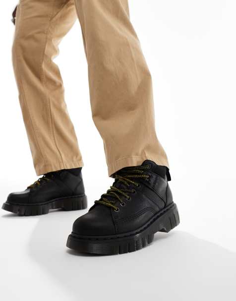 Dr.Martens - Woodard - Boots met 7 veteroogjes in zwart grizzly - view 1