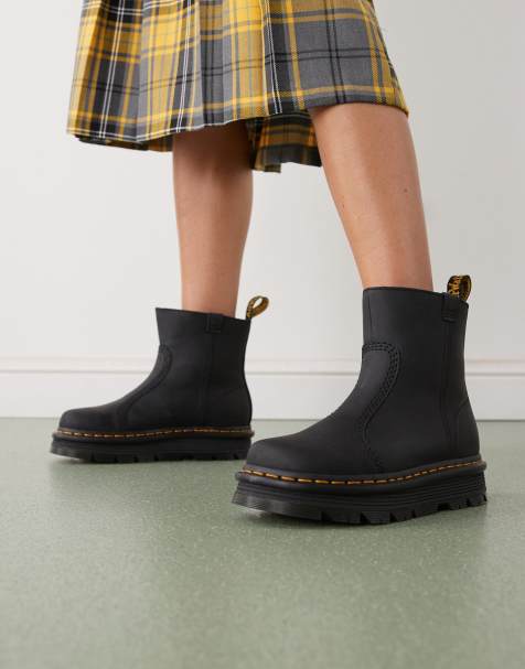 Dr Martens - ZebZag - Bottes à semelle crantée - Noir - view 1