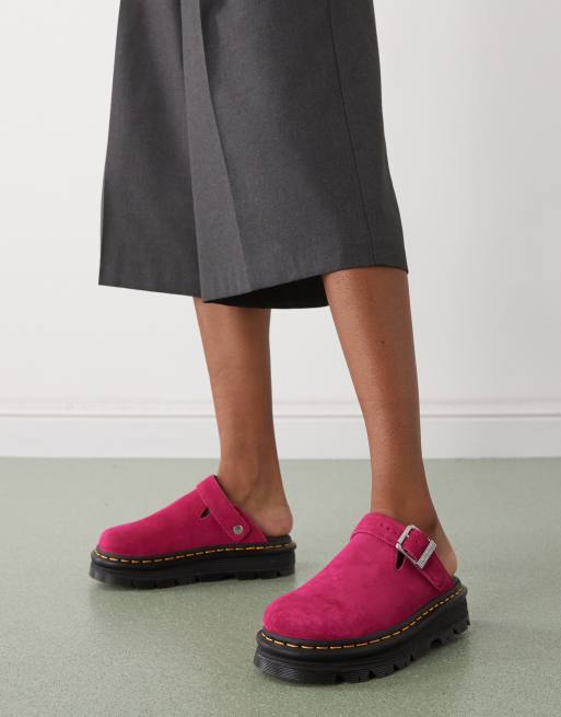 Dr Martens ZebZag Mules Rose fuchsia ASOS