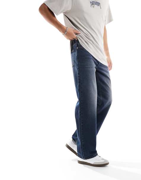 DTT Brooke baggy skater jeans in dark blue - view 1