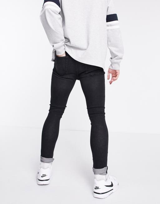DTT carrot fit jeans in washed black , 2 of 4