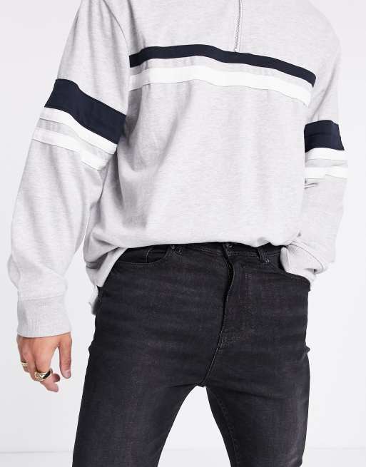 DTT carrot fit jeans in washed black , 3 of 4
