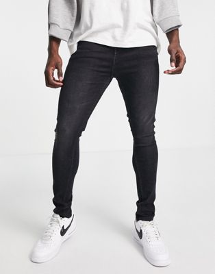 DTT carrot fit jeans in washed black