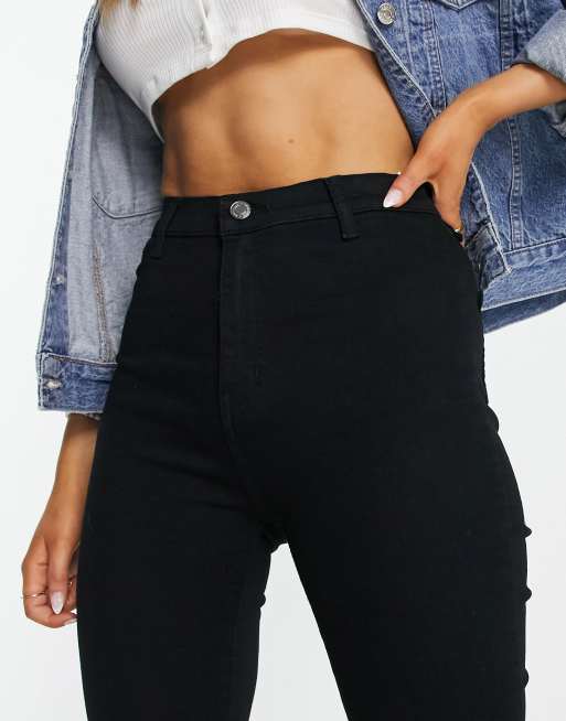 Black stretchy sale high waisted jeans