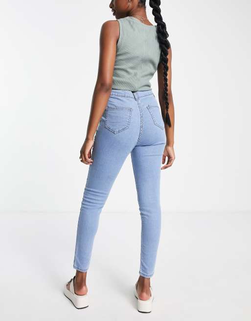 High waisted skinny jeans best sale light wash