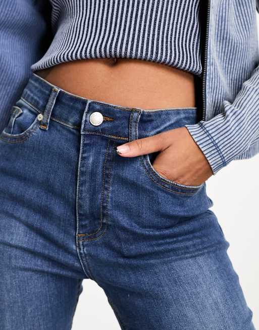 DTT Erin hourglass sculpt skinny jeans in mid wash blue , 2 of 5
