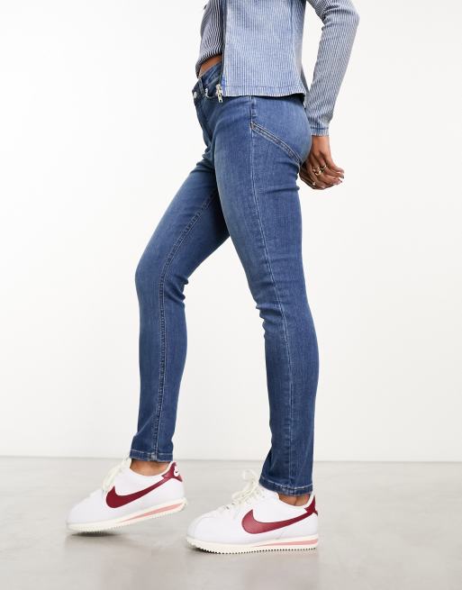 DTT Erin hourglass sculpt skinny jeans in mid wash blue , 5 of 5