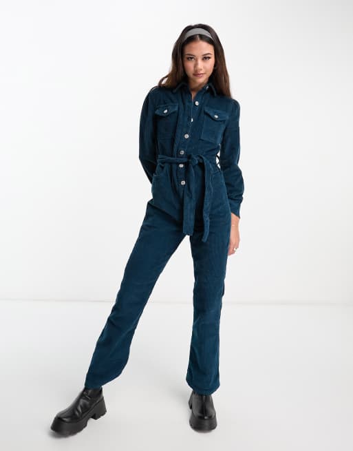 Blue store cord jumpsuit