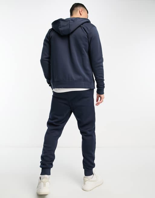 DTT full zip hoodie jogger tracksuit set in navy ASOS