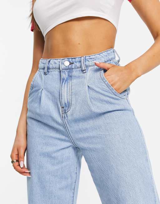 DTT Grace balloon leg jeans in light blue