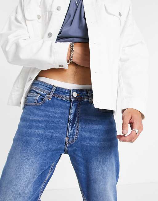 DTT – Jasnoniebieskie jeansy o dopasowanym kroju , 3 z 4