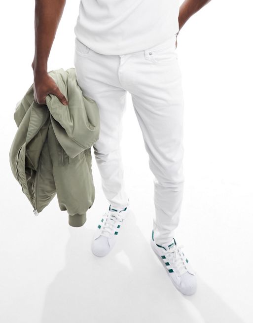 DTT - A-line jean skinny stretch - Blanc